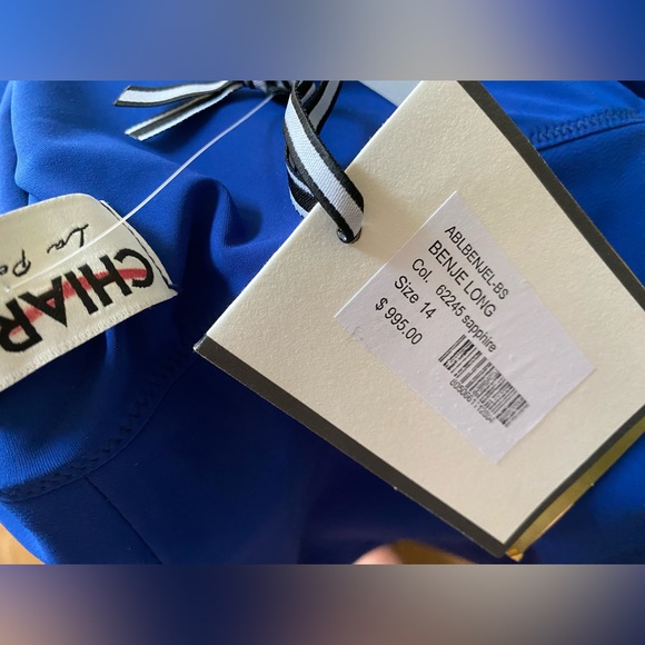 Chiara Boni La Petite Robe Stretch Jersey Fishtail Gown. Size 14. Retail:$995. - Picture 5 of 10